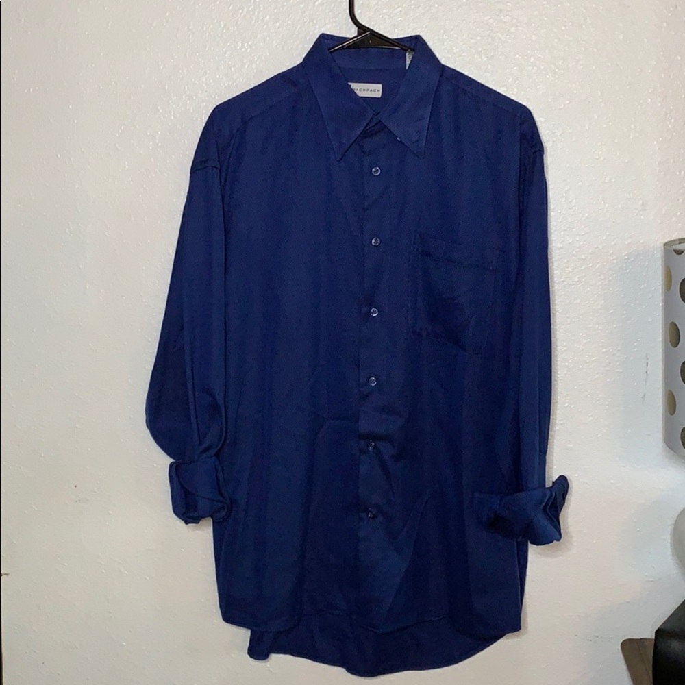 Blue Long Sleeved Bacharach Dress Shirt